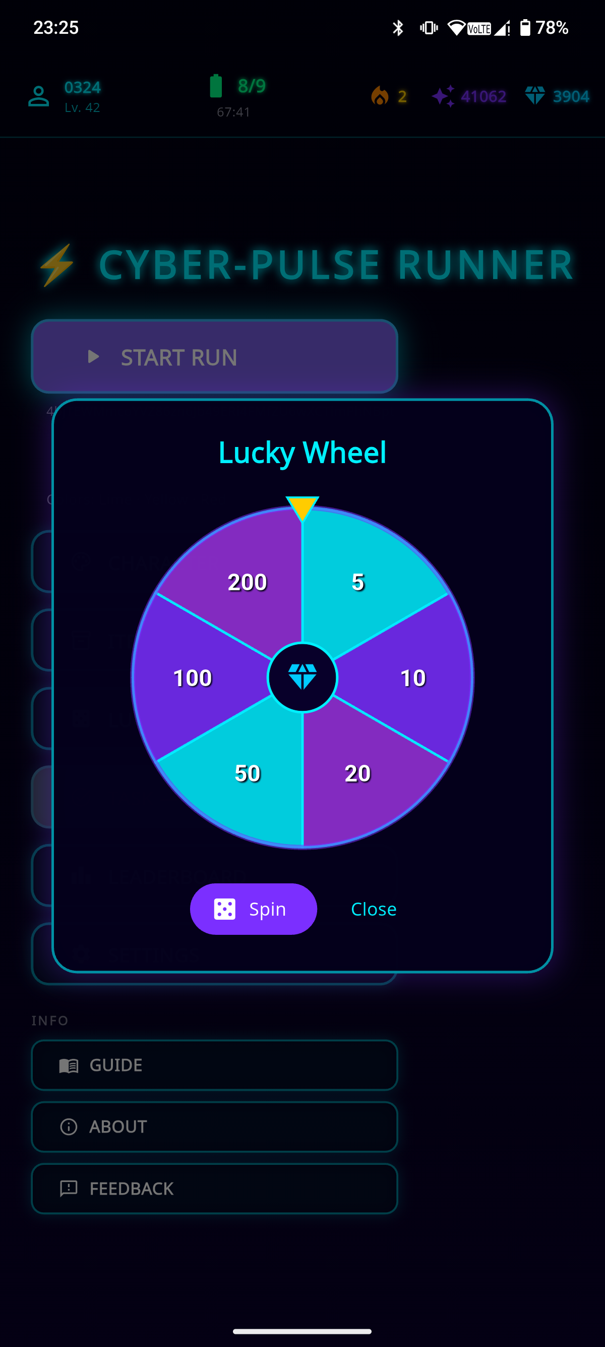 Lucky Wheel - Free spin every 8 hours, win 5-200 Cores